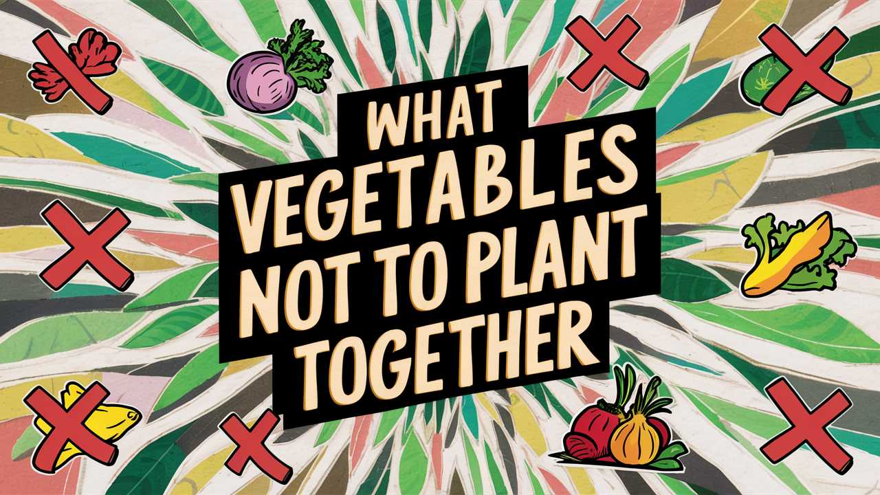 What Vegetables Not To Plant Together