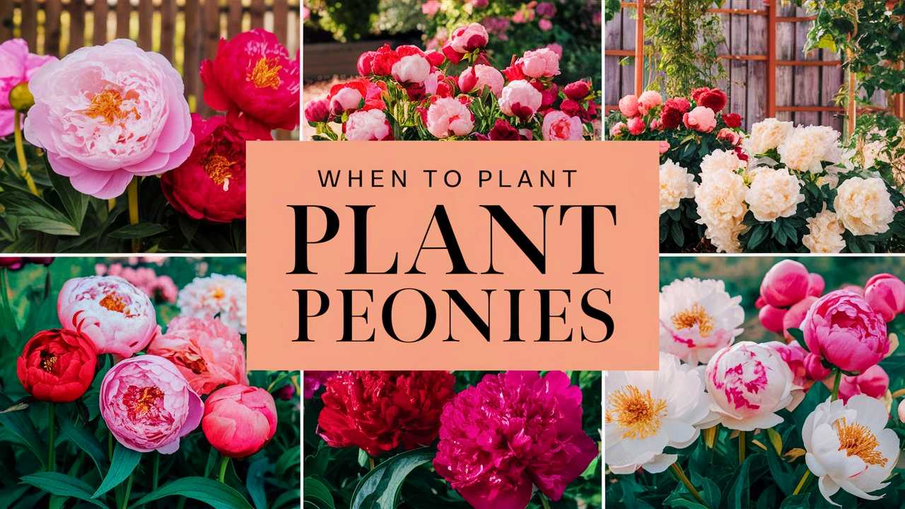 When To Plant Peonies