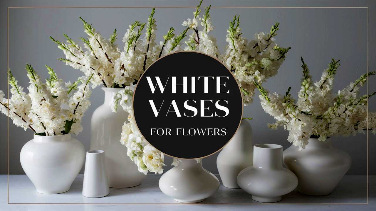 White Flower Vases