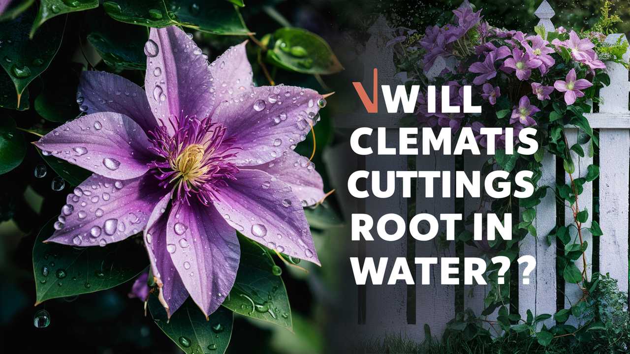 Will Clematis Cuttings Root In Water?