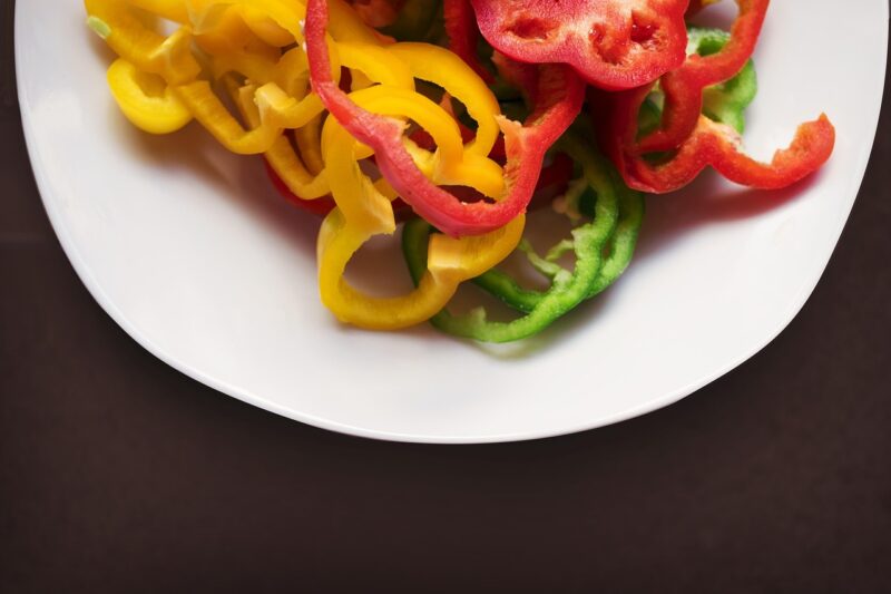 dish, bell pepper, dishware, gasrtonomia