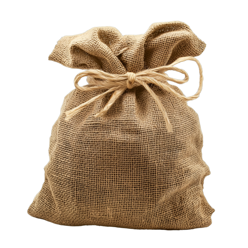 burlap bag, money bag, cash sack