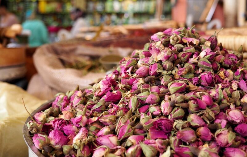 market, dried flowers, roses dried, rose buds, rose buds dried, roses, infusion, dried petals, morocco, east, perfume, floral, love, beauty, traditional, dried flowers, morocco, morocco, morocco, morocco, morocco