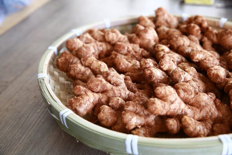 food, healthy, meat, meal, refreshments of ginger