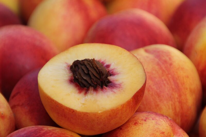 food, fruit, peach, stone fruit, vitamins, healthy, close up, peach, peach, peach, peach, peach